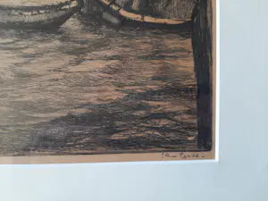 Jan Sirks - Ets, "Leuvehavenbrug Rotterdam" Vooroorlogs Rotterdam 181-JS kopen? Bied vanaf 40!