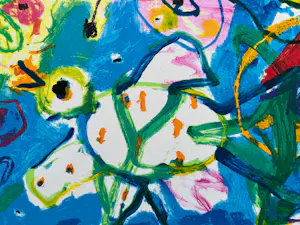 Hans Truijen - handgesigneerde zeefdruk | 'Happy day' | 1993 kopen? Bied vanaf 200!
