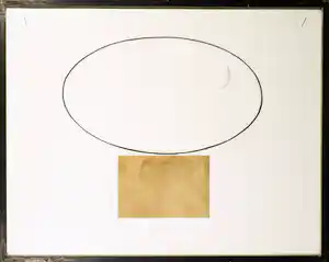 Geertjan van Oostende - Collage, Luna - Ingelijst verkocht voor € 50!