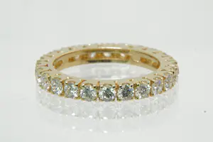 71 - Elegante geelgouden Alliance ring met ca 1.70ct briljant geslepen diamant. kopen? Bied vanaf 880!