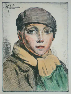 Jean Colin - L'Ecolier - 1931 - Originele lithografie - Gesigneerd kopen? Bied vanaf 50!