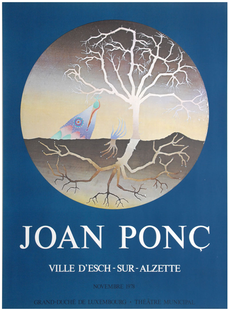 Joan Ponc - Kleurenoffset-litho Affiche: JOAN PONC in Luxemburg in 1978 kopen? Bied vanaf 49!