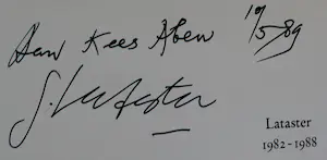 Ger Lataster - Drie gesigneerde boeken kopen? Bied vanaf 50!