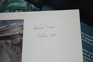 Anton Pieck - 2 hardcovers waarvan 1x gesigneerd en een poster uit de jaren 60 kopen? Bied vanaf 45!