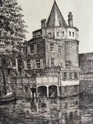 Frans IJserinkhuijsen - Schreierstoren te Amsterdam, 1950 kopen? Bied vanaf 30!