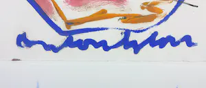 Anton Heyboer - Gouache, Vrouwfiguur - Ingelijst (Groot formaat!) kopen? Bied vanaf 250!