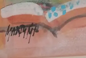 Mart Min - Het Lange Wachten -Krijt met aquarel kopen? Bied vanaf 200!