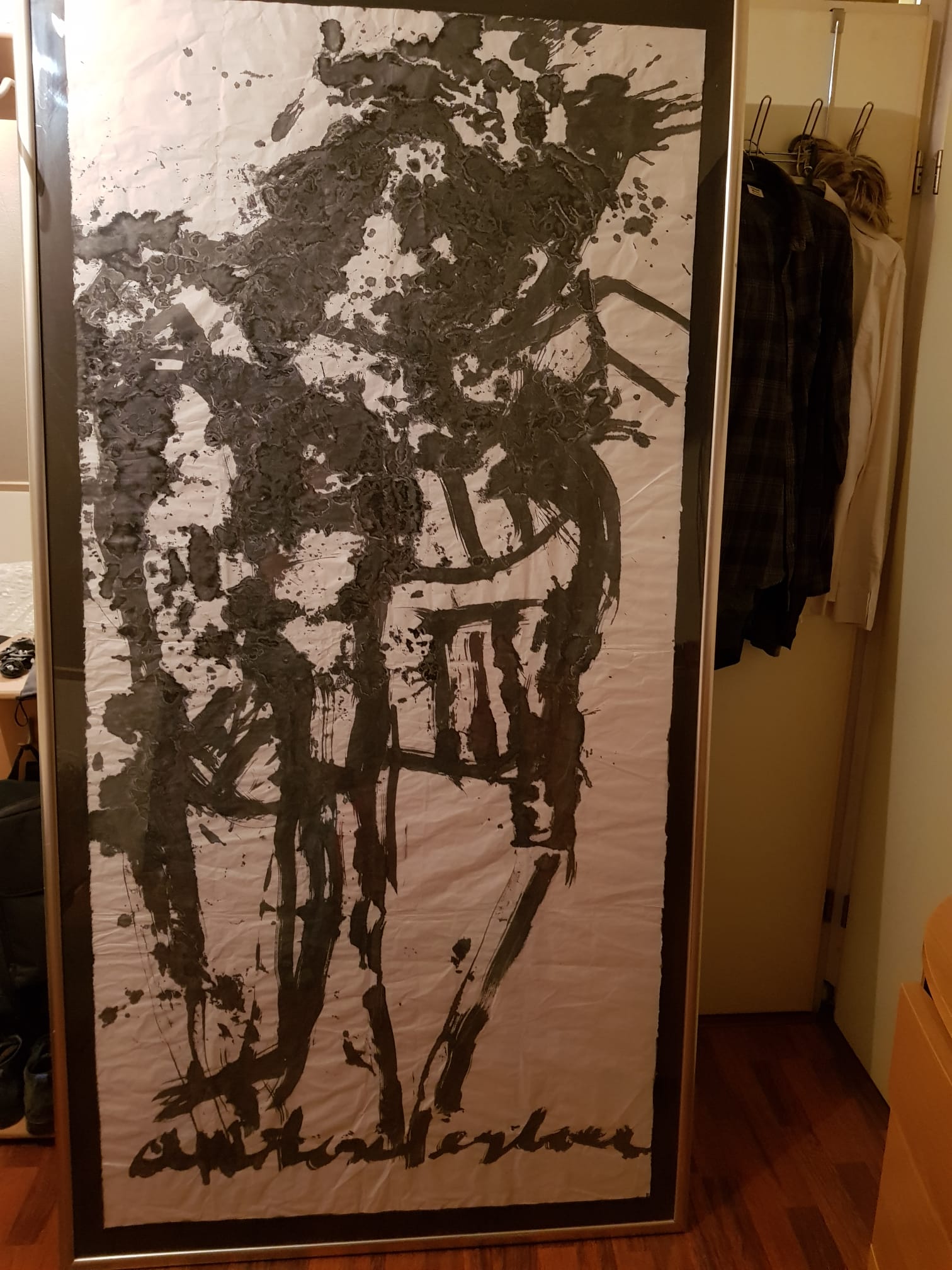 Anton Heyboer - Drieluik destijds voor mijn moeder geschilderd als behang op rijstpapier kopen? Bied vanaf 5000!