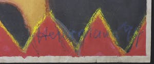 Niet of onleesbaar gesigneerd - Gouache en krijttekening, Zonder titel kopen? Bied vanaf 1!