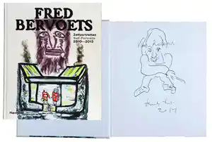 Fred Bervoets - Gesigneerd boek met tekening en persoonlijke opdracht verkocht voor € 110!