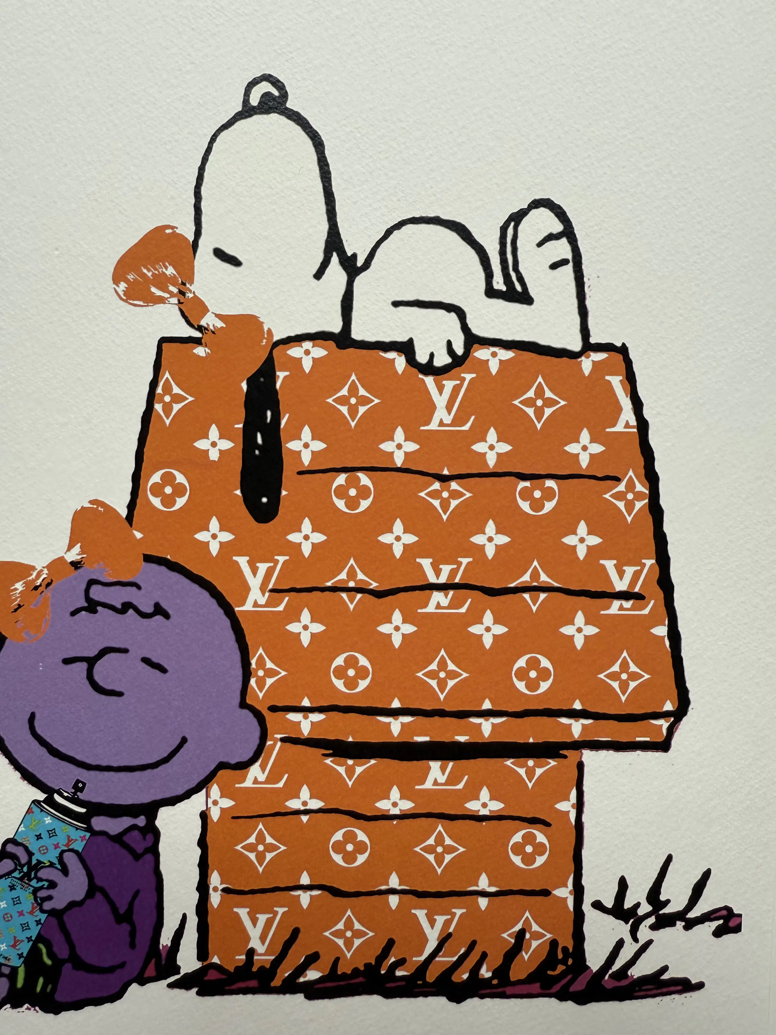Death NYC - hand-signed silkscreen | 'Louis Vuitton Snoopy/Charlie
