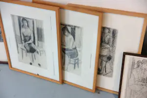 Janus Nuiten - Lot van 6 werken op papier, Vrouwfiguren kopen? Bied vanaf 40!