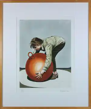 Erlend Steiner Lovisa - Ingekleurde ets, Margo II - Ingelijst kopen? Bied vanaf 50!