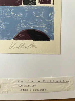 Mariano Villalta - Le miroir kopen? Bied vanaf 100!