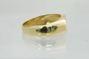 25 - massieve Retro 18 Krt bi-color gouden solitair ring met 0.05ct diamant kopen? Bied vanaf 330!