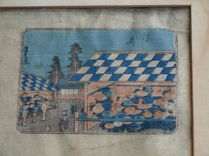 Niet of onleesbaar gesigneerd - Aquarel , “Vrouw wast haar voeten” - ingelijst kopen? Bied vanaf 1!