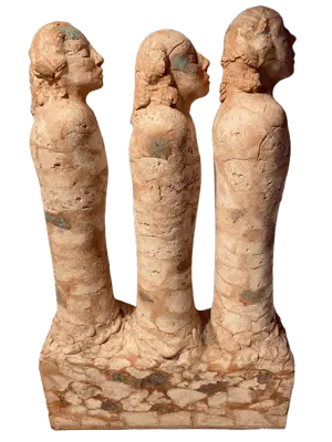 Hubertus Biezemans - drie figuren in rij kopen? Bied vanaf 495!