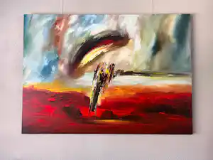 Gena - “Balance” groot abstract/figuratief werk kopen? Bied vanaf 350!