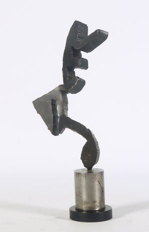 Ben Oldenhof - Stalen object, Abstracte vorm kopen? Bied vanaf 70!