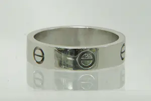 5 - 14 karaats witgouden schroef ring kopen? Bied vanaf 440!