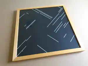 Douglas Allsop - GEOMETRIE / ZW-W LITHO / 43x43cm / KADER / SIG verkocht voor € 35!