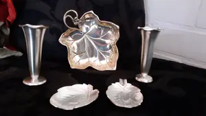WMF - Art Deco verzilverde voorwerpen in vorm Eikenblad, Blaadjes en Kandelaars kopen? Bied vanaf 1!