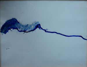 Niet of onleesbaar gesigneerd - Abstracte aquarel kopen? Bied vanaf 1!