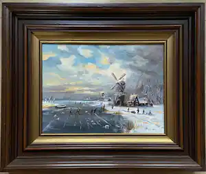 Henk Poeder - Winterlandschap verkocht voor € 135!