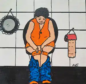 Anke Peddemors - Op de pot oranje vrouw kopen? Bied vanaf 33!