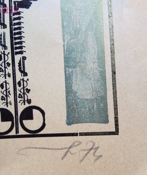 Emile Puettmann - Minipresse Dadaisme /Typografie - Lithografie 1974. kopen? Bied vanaf 35!