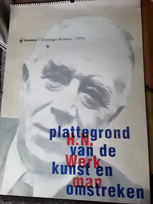 Hendrik Werkman - plattegrond van de kunst en omstreken verkocht voor € 3!