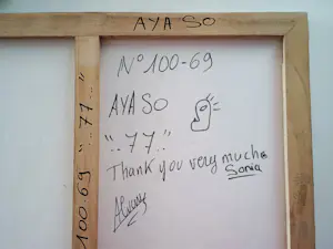 Aya So - Gemälde - handsigniert - montiert - (70 x 50 cm) kopen? Bied vanaf 500!
