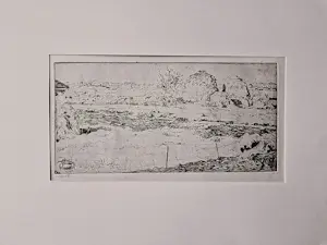 Pieter Dupont - magnifieke Ets op zink - Veld met hooioppers - 1894 - oplage 50 kopen? Bied vanaf 48!