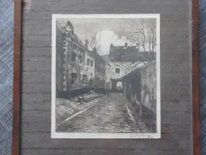 Han Jelinger - stadsgezicht (Maastricht?) kopen? Bied vanaf 40!