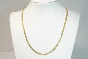25 - elegant 18 krt geel-gouden collier - gourmette schakel -zo goed als nieuw. kopen? Bied vanaf 370!