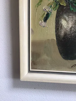 Niet of onleesbaar gesigneerd - Pot met bloemen. kopen? Bied vanaf 1!