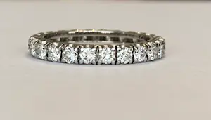 Platina  alliance ring met diamanten ca 1,40 crt kopen? Bied vanaf 1200!