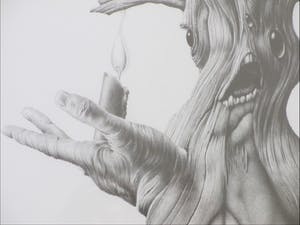 Peter Breedijk - Erotische boommens - Tekening en pen kopen? Bied vanaf 120!