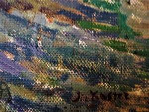 Niet of onleesbaar gesigneerd - Intrigerend omstreeks 1930 geschilderd Post Impressionistisch landschap kopen? Bied vanaf 10!