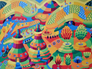 Louis Gans - Fantasielandschap kopen? Bied vanaf 39!