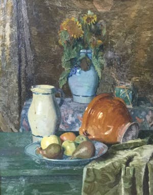 Jacob de Heer Kloots - C4149-8 - Stilleven met fruitschaal op voorgrond kopen? Bied vanaf 75!