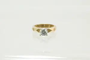 7 - Fraai gedetailleerde 14Krt geel-gouden "schroef" ring - kleine maat! kopen? Bied vanaf 135!