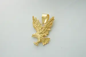 80 - Mooi gedetailleerde 18 karaat geel gouden adelaar hanger kopen? Bied vanaf 300!