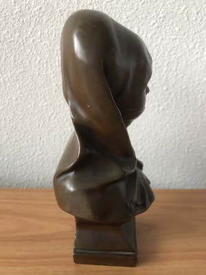 Brons (Onbekend) - Prachtige buste jaren 20 / 30 kopen? Bied vanaf 45!