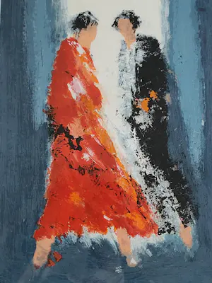 Wil Willemsen - Red Dress. kopen? Bied vanaf 75!