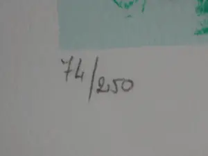 Corneille - Ingelijste zeefdruk: Trois images d'un été - 1992 kopen? Bied vanaf 225!