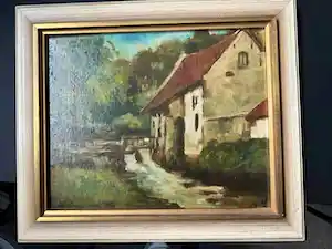 Jacques van Mourik - Gezicht op watermolen te Plasmolen verkocht voor € 61!