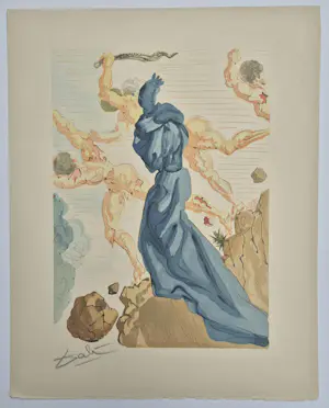 Salvador Dali - handgesigneerde surrrealistische houtsnede kopen? Bied vanaf 145!