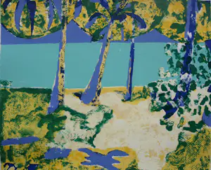 Jeroen Krabbé - Zeefdruk: A view from my window - 1995 kopen? Bied vanaf 135!