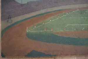 Niet of onleesbaar gesigneerd - Voetbalwedstrijd (Olympisch stadion Amsterdam ? ) kopen? Bied vanaf 10!